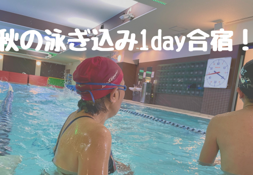 秋の泳ぎ込み1day合宿！かとすいトライアスロンスイム小岩スペシャルのお申込み開始！