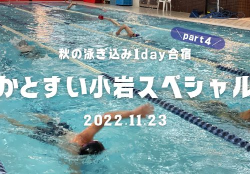 秋の泳ぎ込み1day合宿 part4！かとすい小岩スペシャル（2022年11月23日開催）
